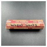 Vintage Wheat Penny Roll Of 50