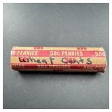 Vintage Wheat Penny Roll Of 50