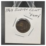 1864 Indian Cent "fatty"