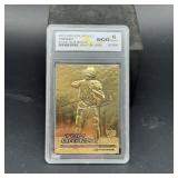 2000 Fleer Ultra 23 Karat Gold Tom Brady Rookie Bl