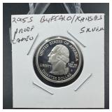 2005-s Silver Proof Cameo Washington Quarter