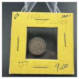 1853 Three Cent Silver Coin