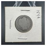 1894 Barber Silver Quarter