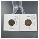 1902 & 1904 Indian Head Cents