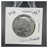 1967 40% Silver Kennedy Half Dollar
