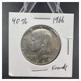 1966 40% Silver Kennedy Half Dollar