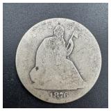 1876 Seated Liberty Half Dollar