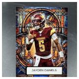 Custom Jayden Daniels Stained Glass Football Card