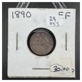 1890 Seated Liberty Silver Dime