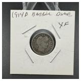 1914d Barber Dime