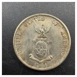 1944 Silver Centavos Coin