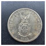 1944 Silver Centavos Coin