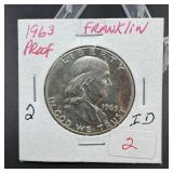 1963 Proof Franklin Silver Half Dollar