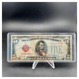 1928e $5 Red Seal Note