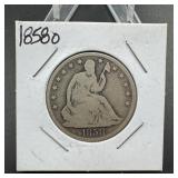 1858-O Seated Liberty Half Dollar