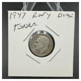 1947 Toner Roosevelt Dime