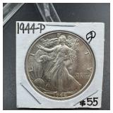 1944-p Walking Liberty Silver Half Dollar