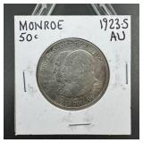 1923-s Monroe Doctrine Centennial Silver Half Doll