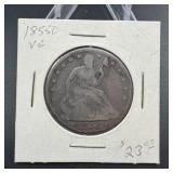 1855-o Seated Liberty Half Dollar