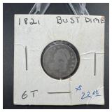 1821 Capped Bust Half Dime