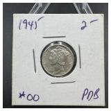 1941 Mercury Silver Dime