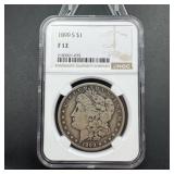 1899-s Morgan Silver Dollar Ngc F12