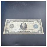 1914 $10 Federal Reserve Note Blue Seal
