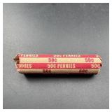 Vintage Wheat Penny Roll Of 50
