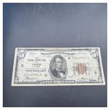 Series 1929 $5 Federal Reserve Bank Of Chicago Nat