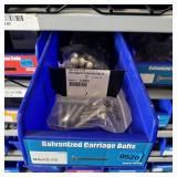 Blue Bolt Bin Containing Assorted Hardware And Bol