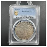 Key-date 1934-s Peace Silver Dollar Graded Pcgs Au