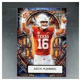 Custom Arch Manning Stained Glass Football Card