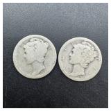 2 Better Date Mercury Silver Dimes