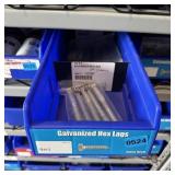 Blue Bolt Bin Containing Assorted Hardware And Bol