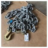 Galvanized Chain Measuring 3/8 Inch X 14 Feet