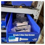 Blue Bolt Bin Containing Assorted Hardware And Bol
