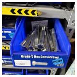 Blue Bolt Bin Containing Assorted Hardware And Bol