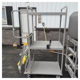 Like-new Walmart Rolling-dolly Cleaning Table With