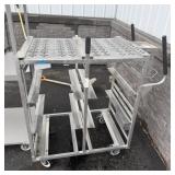 Walmart Rolling-dolly Cleaning Table; Portable Wor