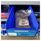 Blue Bolt Bin Containing Assorted Hardware And Bol