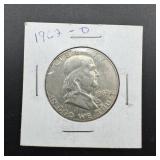 1962-D Franklin silver half dollar.