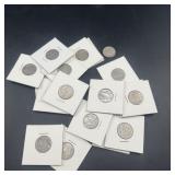 18 No-Date Buffalo Nickels