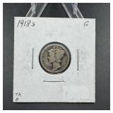 1918-s Mercury Silver Dime