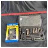 Socket Set And Electric Rotary Tool Set.