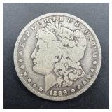 1889-o Morgan Silver Dollar.
