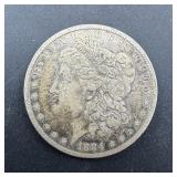 1884-o Morgan Silver Dollar.
