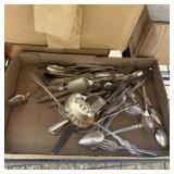 Flat Of Heavy-duty Silverplate Utensils