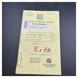 Rare American Philatelic Society stamp book, estim