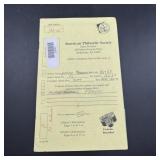 Rare American Philatelic Society stamp book, estim