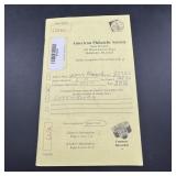 Rare American Philatelic Society stamp book, estim